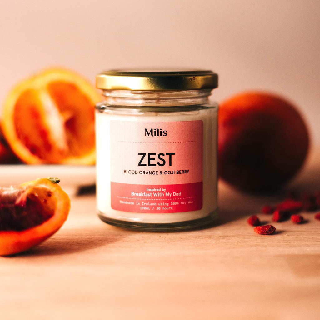 ZEST - SOY WAX SCENTED CANDLE by Milis