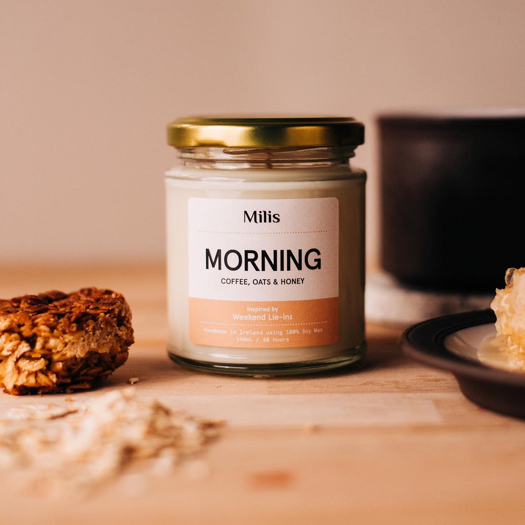 MORNING - SOY WAX SCENTED CANDLE By MILIS