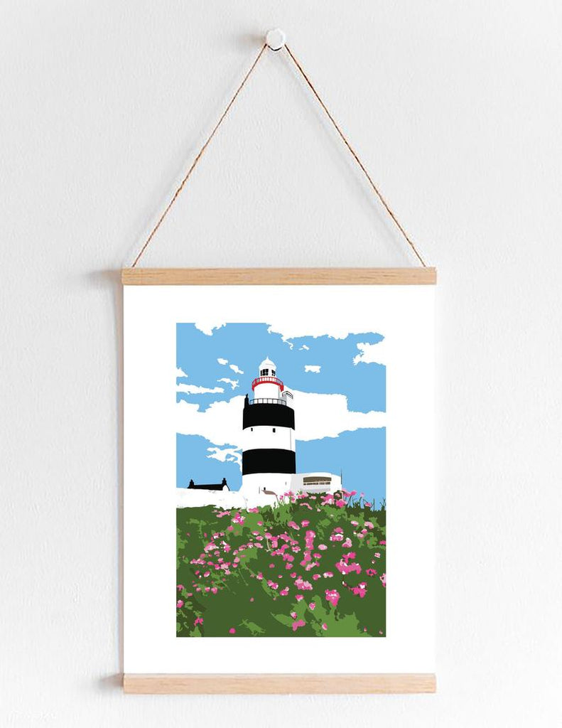 Hook Lighthouse in Sea Pink