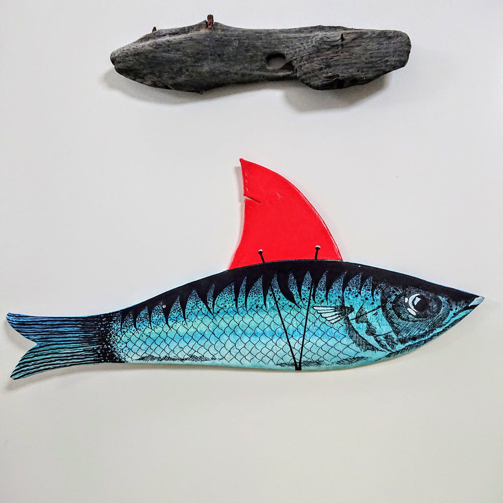 Mackerel with notions!! Clay Wall Hanging