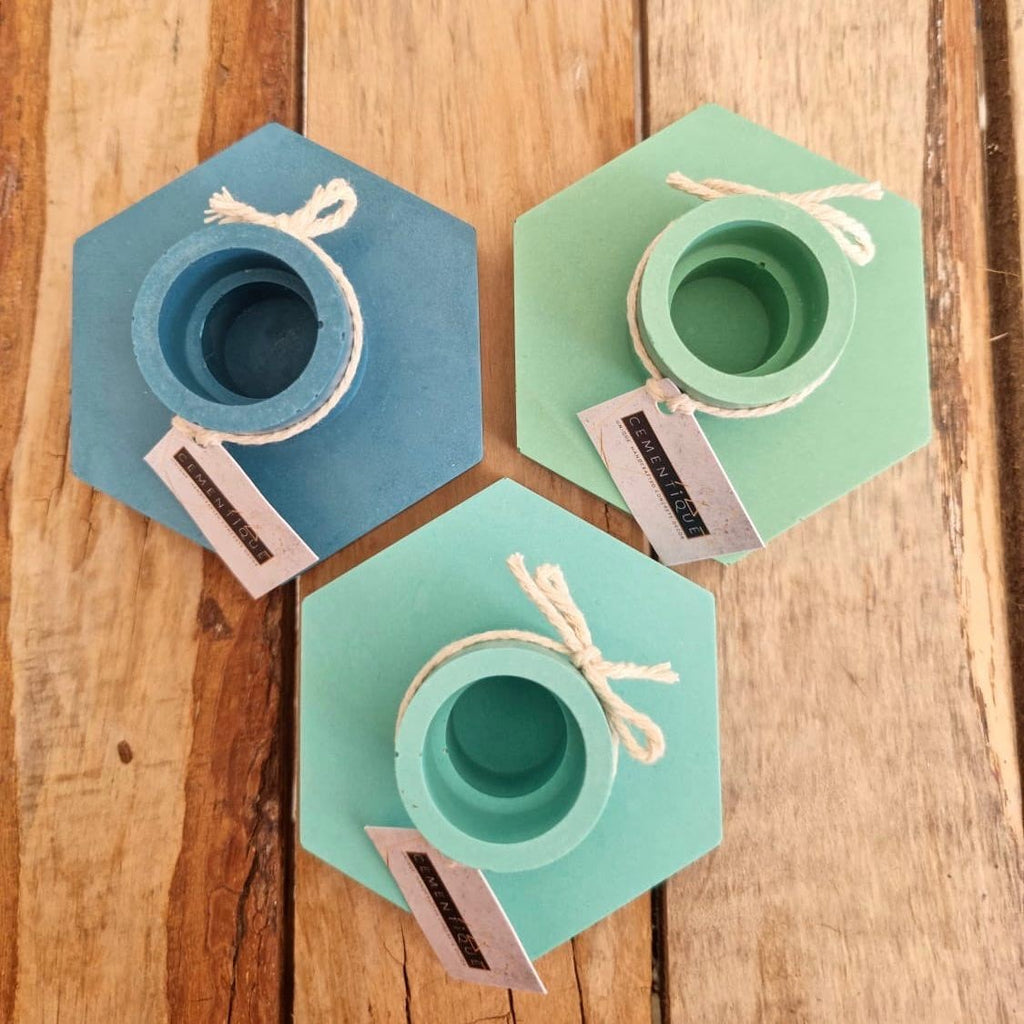 Cementique Candle Holders