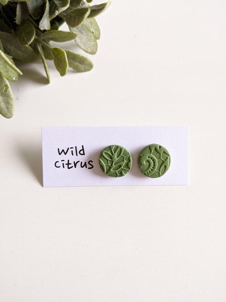 Lace studs | Polymer Clay Earrings