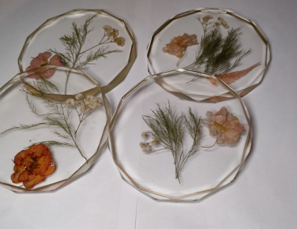 Floral Coasters Set of 4