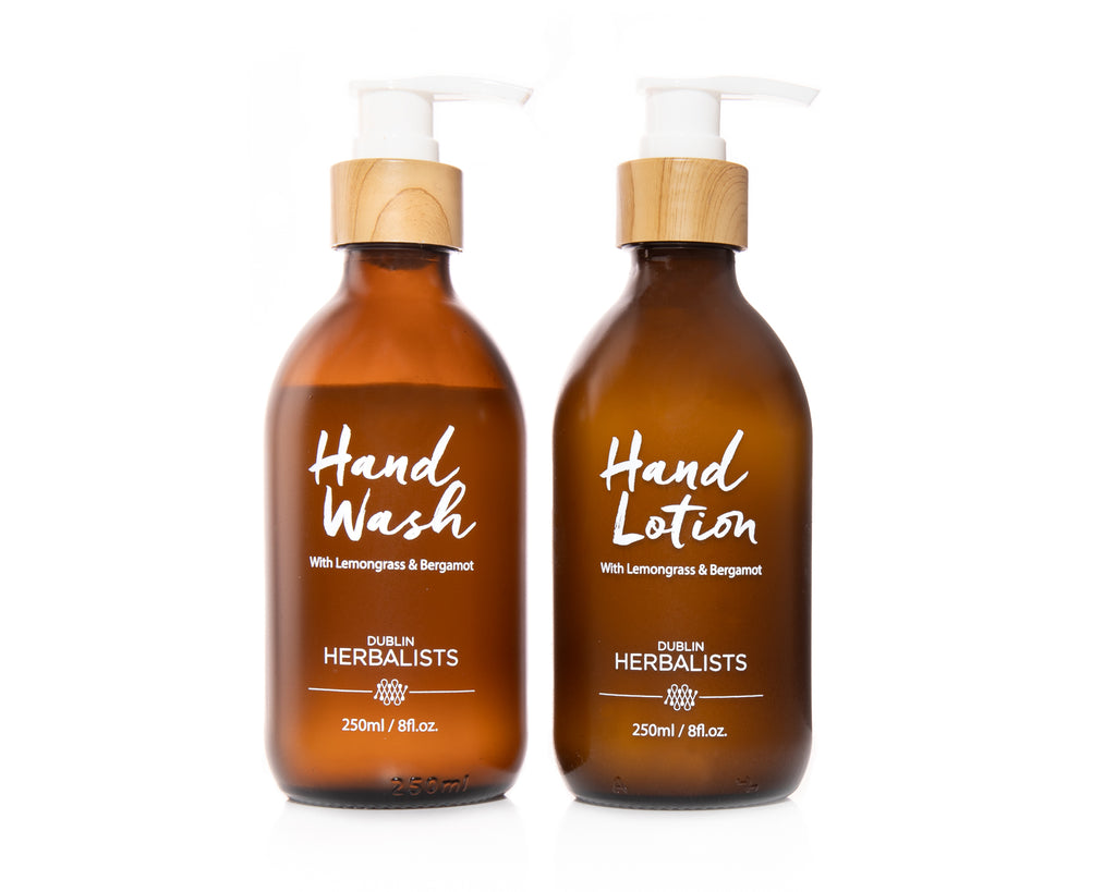 Hand Wash & Hand Lotion Gift Hand Wash & Hand Lotion Gift Set With Lemongrass & Bergamot
