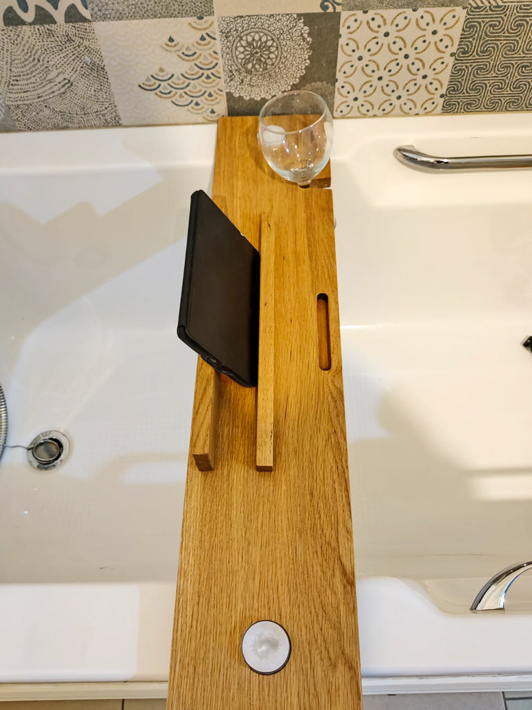 Hand Craft Solid Oak Bath Tray