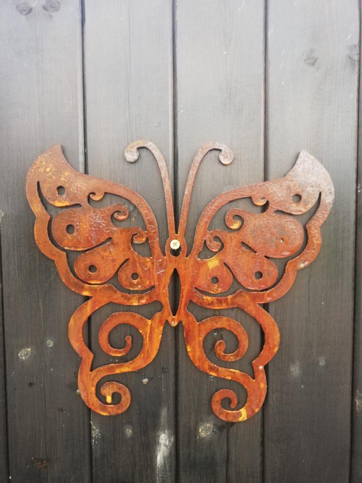 Rustic Butterfly Metal Wall Art