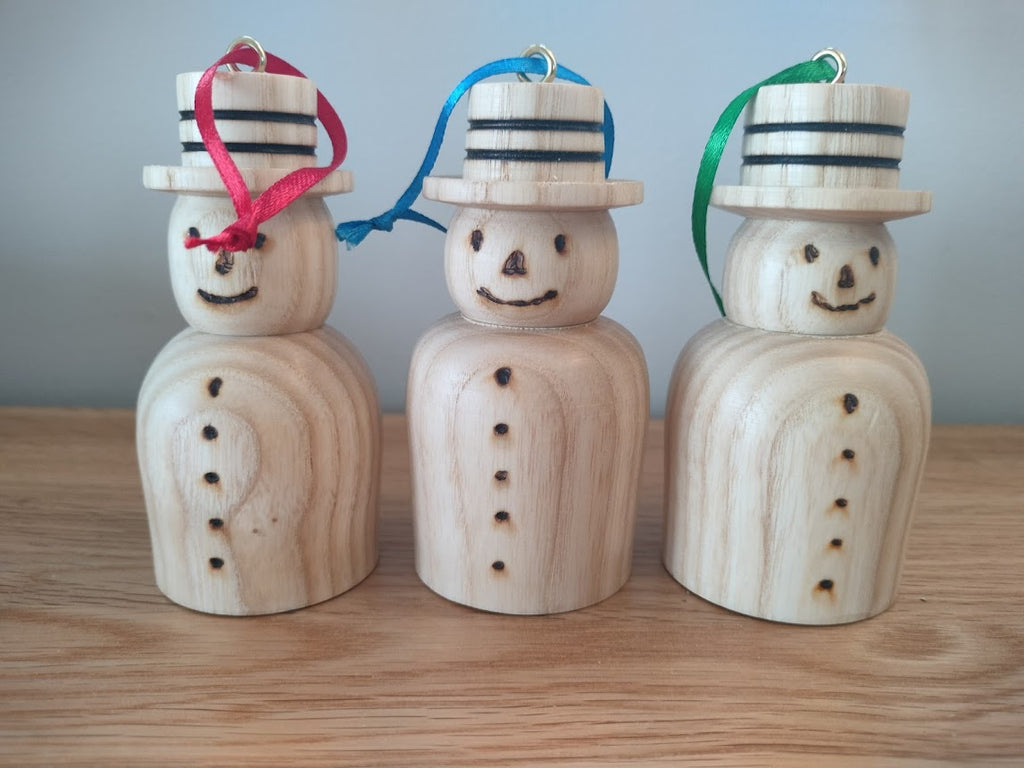 Wooden Snowmen