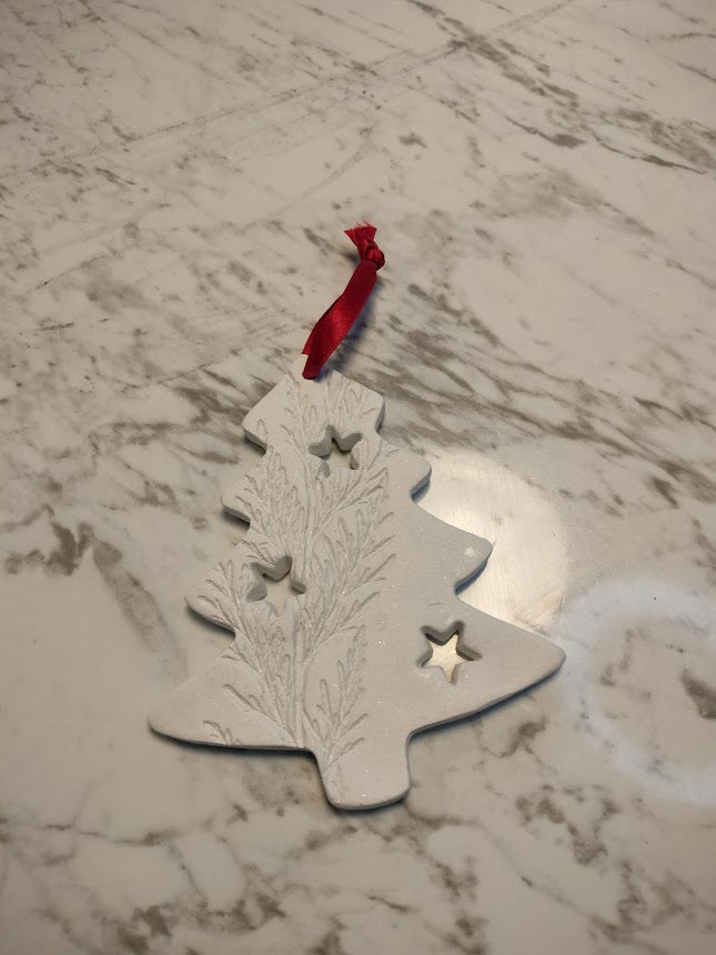 Handmade Irish Clay Decorations :  Christmas Tree