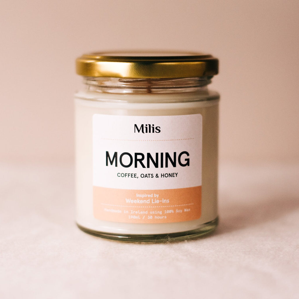 MORNING - SOY WAX SCENTED CANDLE By MILIS