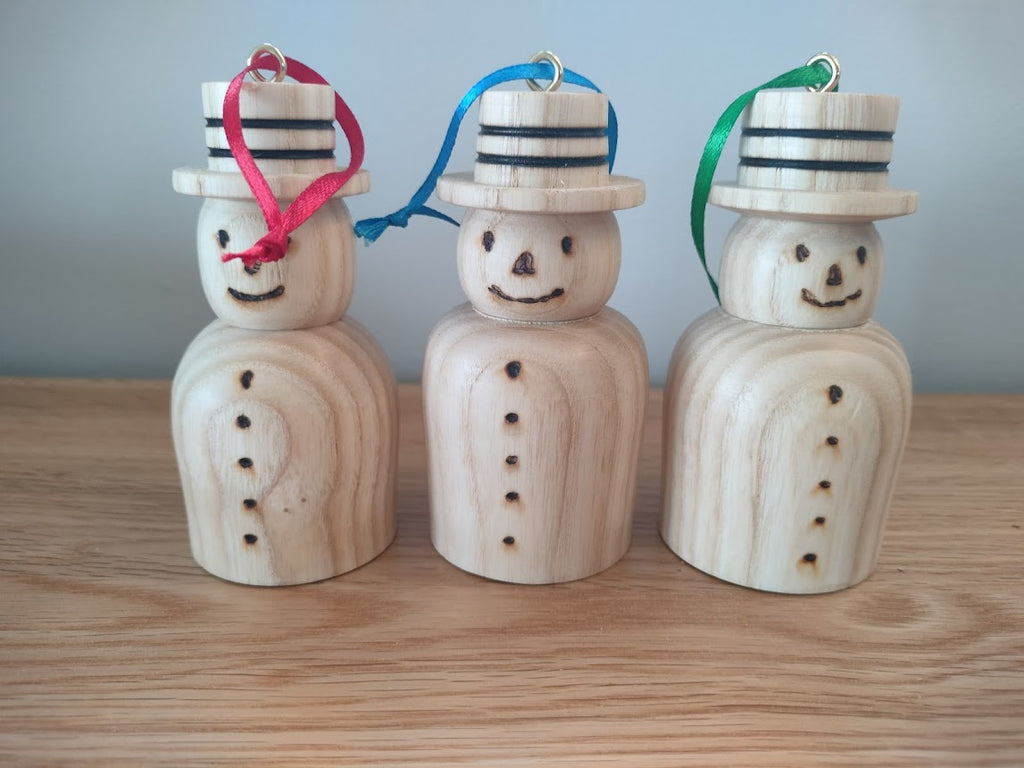 Wooden Snowmen